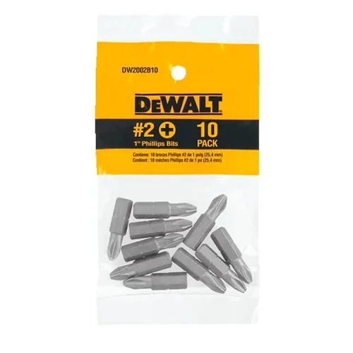 Puntas Phillips #2 X 1" (Pack 10 Unidades)