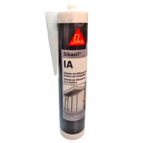 SELLADOR DE SILICONA ACÉTICO SIKASIL -IA TRANSPARENTE