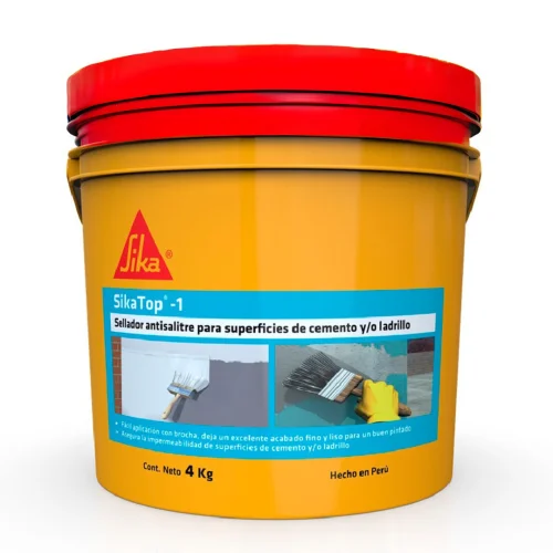 SELLADOR IMPERMEABILIZANTE ANTISALITRE SIKATOP-1 GRIS 4KG