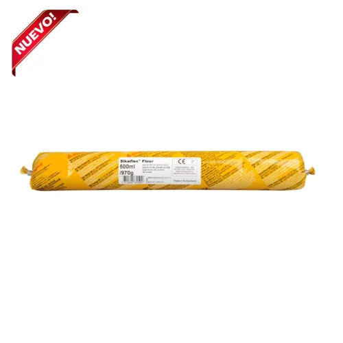 SELLANTE ELÁSTICO PARA JUNTAS EN LOSAS, PISOS SIKAFLEX FLOOR 600ML GRIS