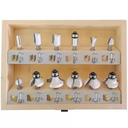 Set de 12 Fresas para Ruteadora 1/4"