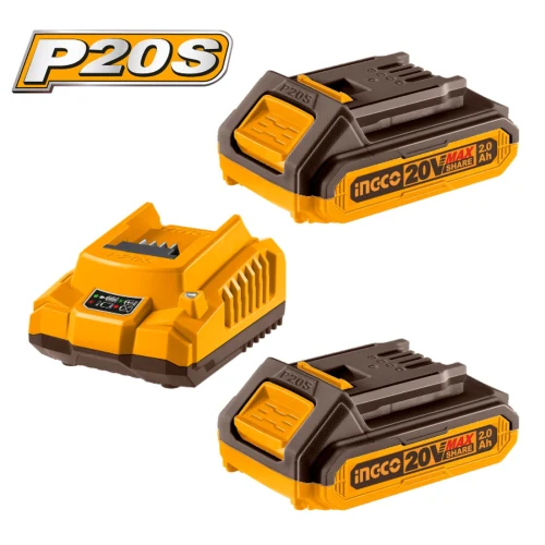 Set de 2 Baterias 20V 2AH Incluye Cargador