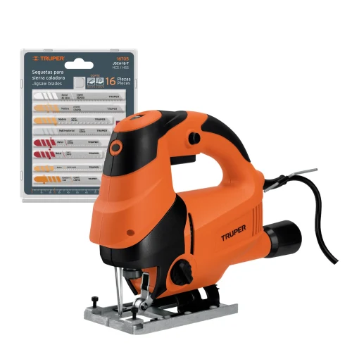 Sierra Caladora Profesional 750W + 16 Seguetas
