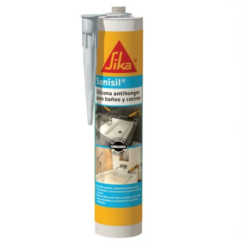 SILICONA ANTI HONGOS SIKA SANISIL BAÑOS Y COCINAS