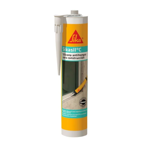 SILICONA NEUTRA PARA CONSTRUCCIÓN SIKASIL C 280ML TRANSPARENTE