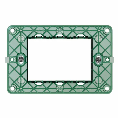 Soporte para Placa de 3 Módulos con Tornillos Línea Plana SISSA