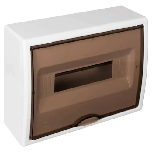 Tablero Adosado Termoplástico Solera de 12 Polos con Puerta Fumé Vertical