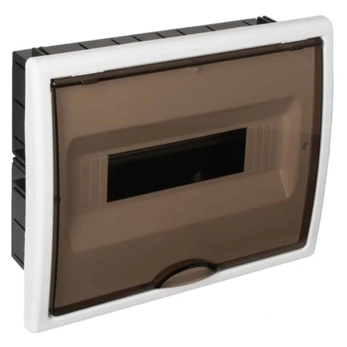 Tablero Empotrado Termoplástico Solera 12 Polos con Puerta Fumé Vertical