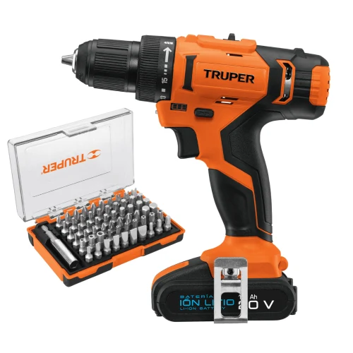 Taladro Inalambrico 3/8 12V + Juego de 100 Puntas