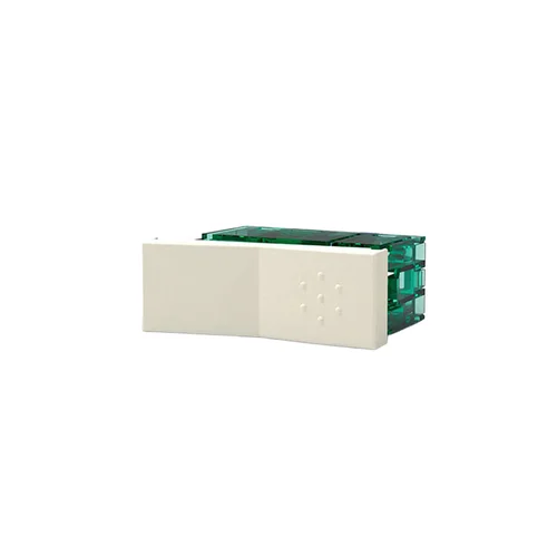 Timbre Pulsador Simple SISSA con Bajada 10A 220V Blanco 1 Módulo