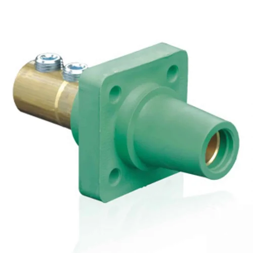 Toma Empotrable Cam-Lock Hembra 400A 600V Verde Leviton