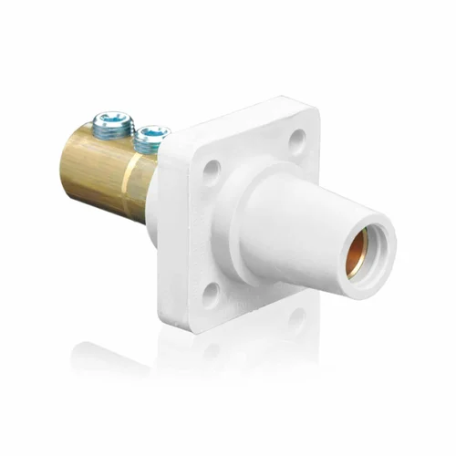 Toma Empotrable Hembra Cam-Lock 400A 600V Leviton Blanco con 2 Pernos