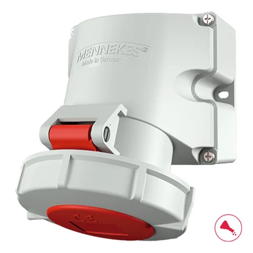 Tomacorriente Adosable de Pared Mennekes 32A 2P+T 415V IP67