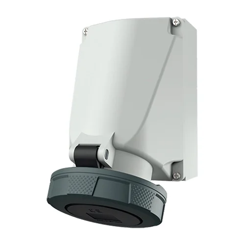 Tomacorriente Adosable Mennekes 63A 3P+T 500V IP67 Negro 7h