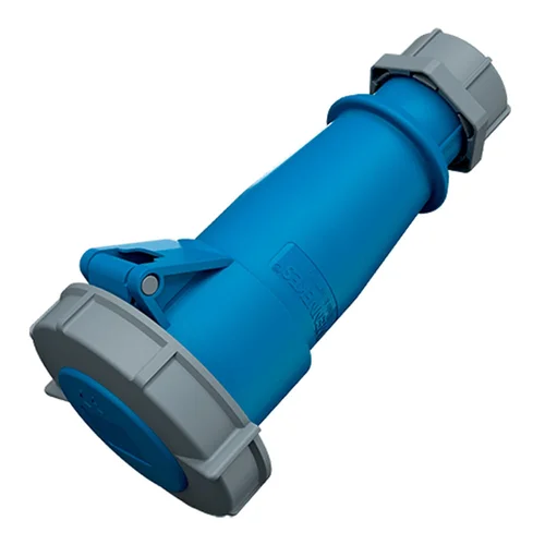 Tomacorriente Aéreo Industrial Mennekes 32A 3P+T 250V IP67 Azul