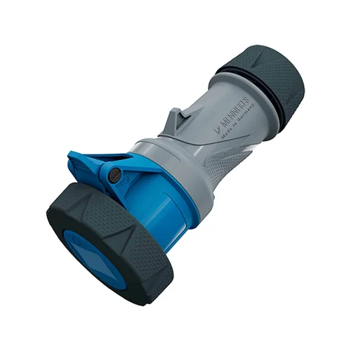 Tomacorriente Aéreo Mennekes PowerTOP Xtra 32A 3P+T 250V IP67/IP69 Azul