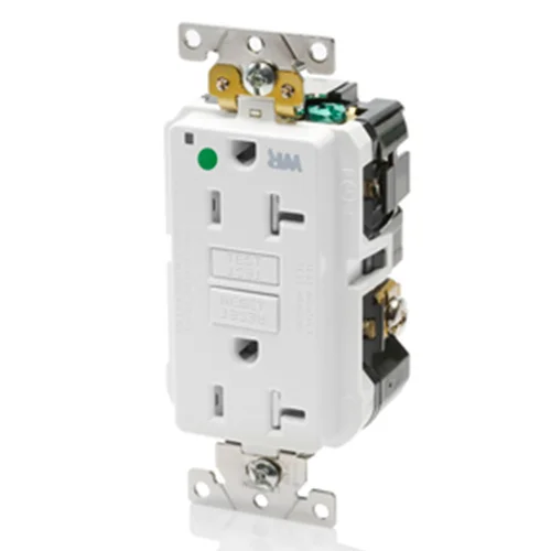 Tomacorriente Doble GFCI Leviton Smartlock Pro 20A 125V Blanco
