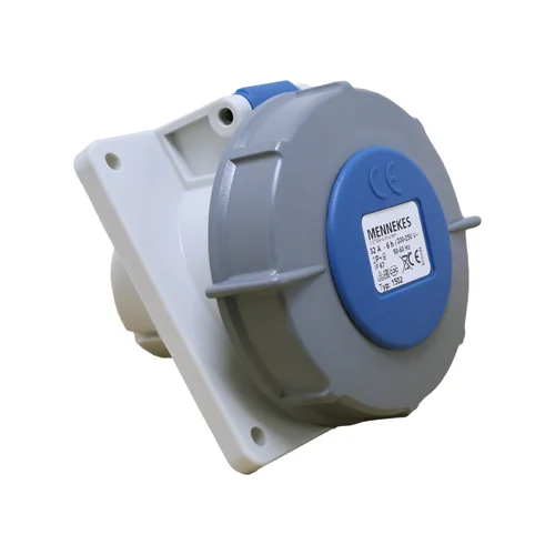 Tomacorriente Empotrable Inclinado Mennekes 32A 2P+T 250V IP67