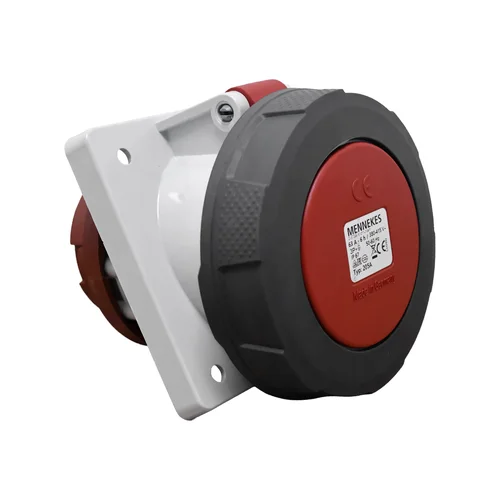 Tomacorriente Empotrable Inclinado Mennekes 63A 3P+T 415V IP67