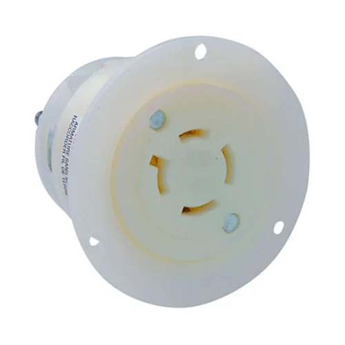 Tomacorriente Empotrable Industrial Leviton 20A 250V con Seguro NEMA L15-20R