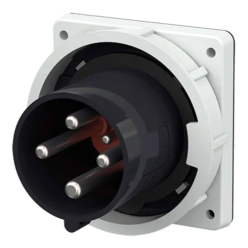 Tomacorriente Empotrable Mennekes 63A 3P+T 500V IP67 Negro 7h