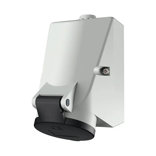Tomacorriente Industrial Adosable Mennekes 16A 3P+T 500V IP44 Negro