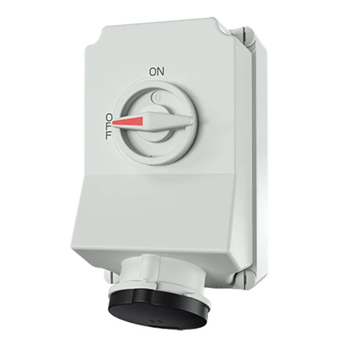 Tomacorriente Industrial Adosable Mennekes 63A 3P+T 690V IP67 con Enclavamiento