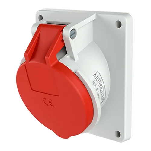Tomacorriente Industrial Empotrable Inclinado Mennekes 16A 2P+T 415V IP44