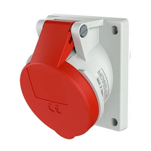 Tomacorriente Industrial Empotrable Inclinado Mennekes 32A 3P+T 415V IP44