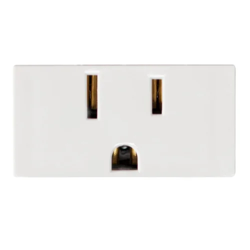 Tomacorriente Polarizado Leviton con Tierra 15A 125/250V Blanco