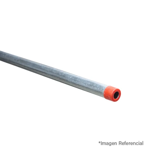 Tubo Conduit Rígido de 2-1/2" x 3m con Unión Galvanizado en Caliente UL SISSA