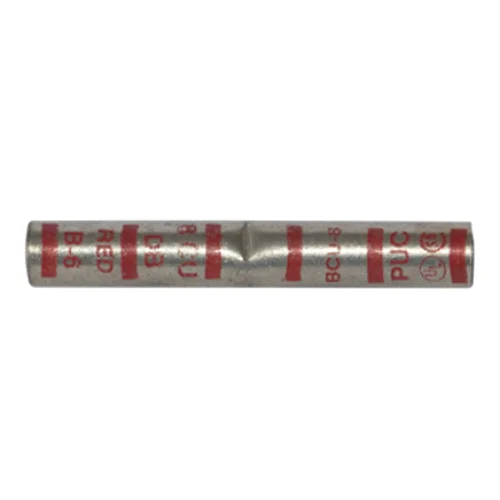 Unión a Compresión de Cobre Estañado Barril Corto 8 AWG Rojo SISSA